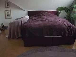 voyeurcam-julmodels-whitebed-6 from CamSoda is Freechat